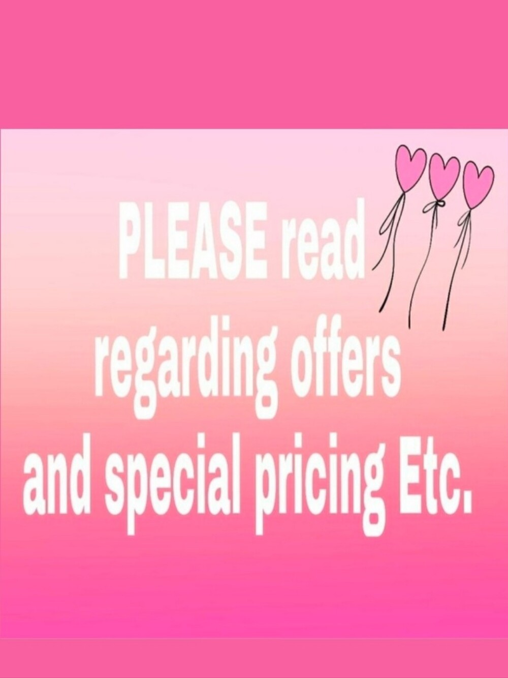 I ENCOURAGE OFFERS! + I DON'T GET OFFENDED, BUT...